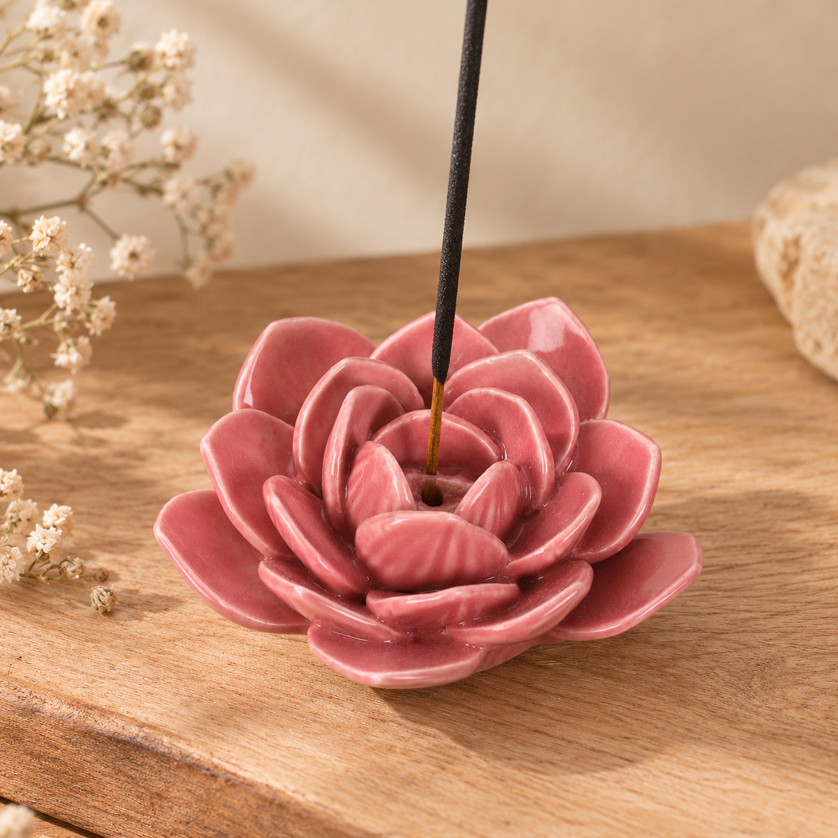Portainciensos flor de loto